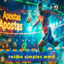 recibo simples word